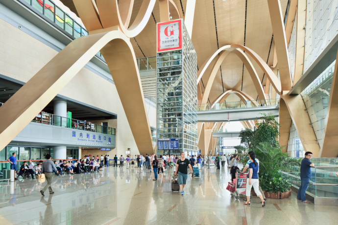 Kunming Airport consists of a single passenger terminal.